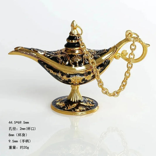 Decorative Genie Lamp Figurine – Metal Magic Lamp Home Decoration for Bedroom & Living Room Free Shipping