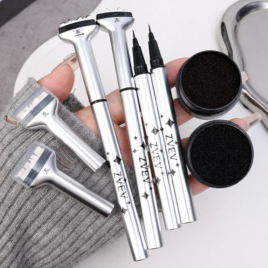 2 in 1 Lower Lash Stamp Eyeliner Pen – DIY Eyelash Extension Effect Makeup Tool Free Shipping