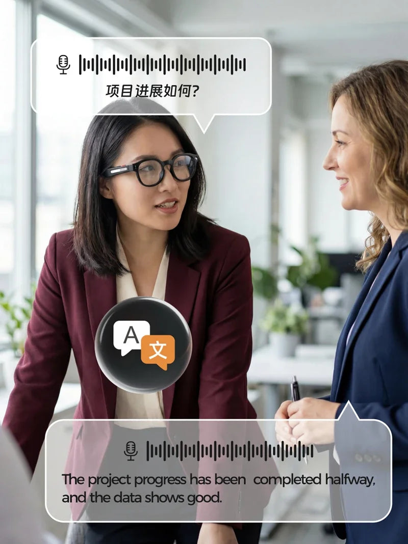Next-Gen Smart Glasses – 4K Camera, Live Translation & Wireless Aud