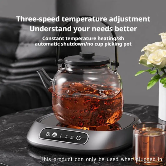 Automatic Electric Cup Warmer – Smart Thermostatic Heating Coaster for Coffee, Tea, Milk & Water
