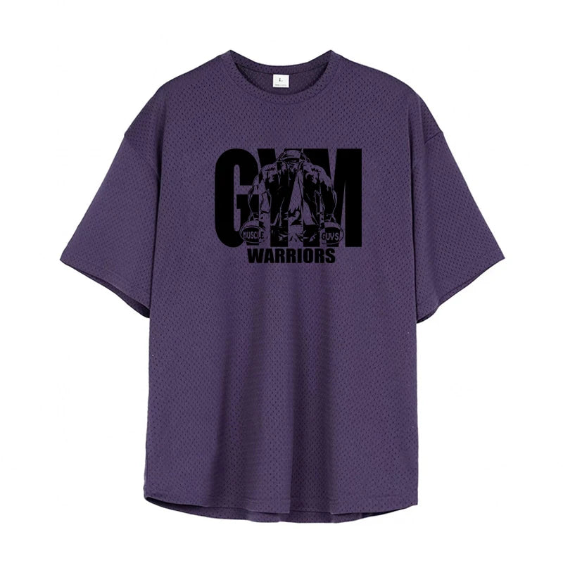 Men’s Premium Oversized Gym T-Shirt – Quick Dry Breathable Performance Fit