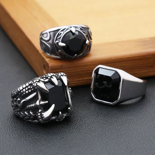 Men’s Dragon Claw Ring – 316L Stainless Steel Animal Design Fashion Jewelry Free Shipping