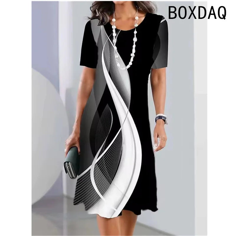 Gradient A-Line Dress – Summer Edition