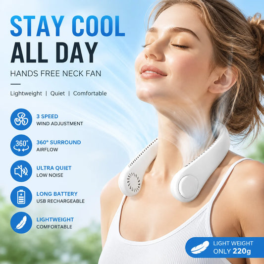 Neck Air Conditioner, Portable Neck Fan with Cooling -Personal Cooling Fan