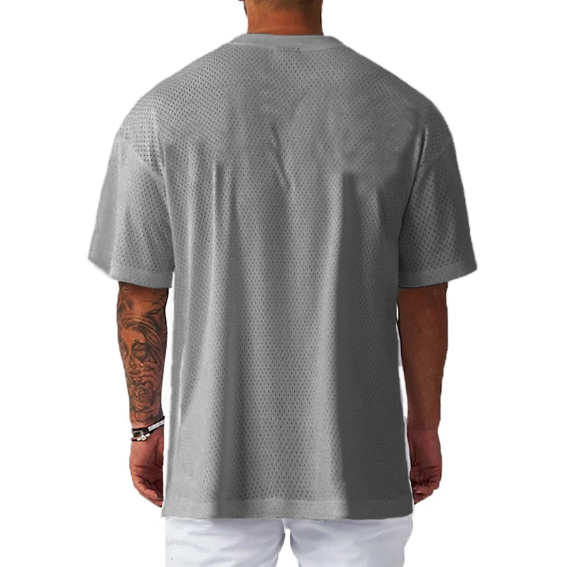 Men’s Premium Oversized Gym T-Shirt – Quick Dry Breathable Performance Fit