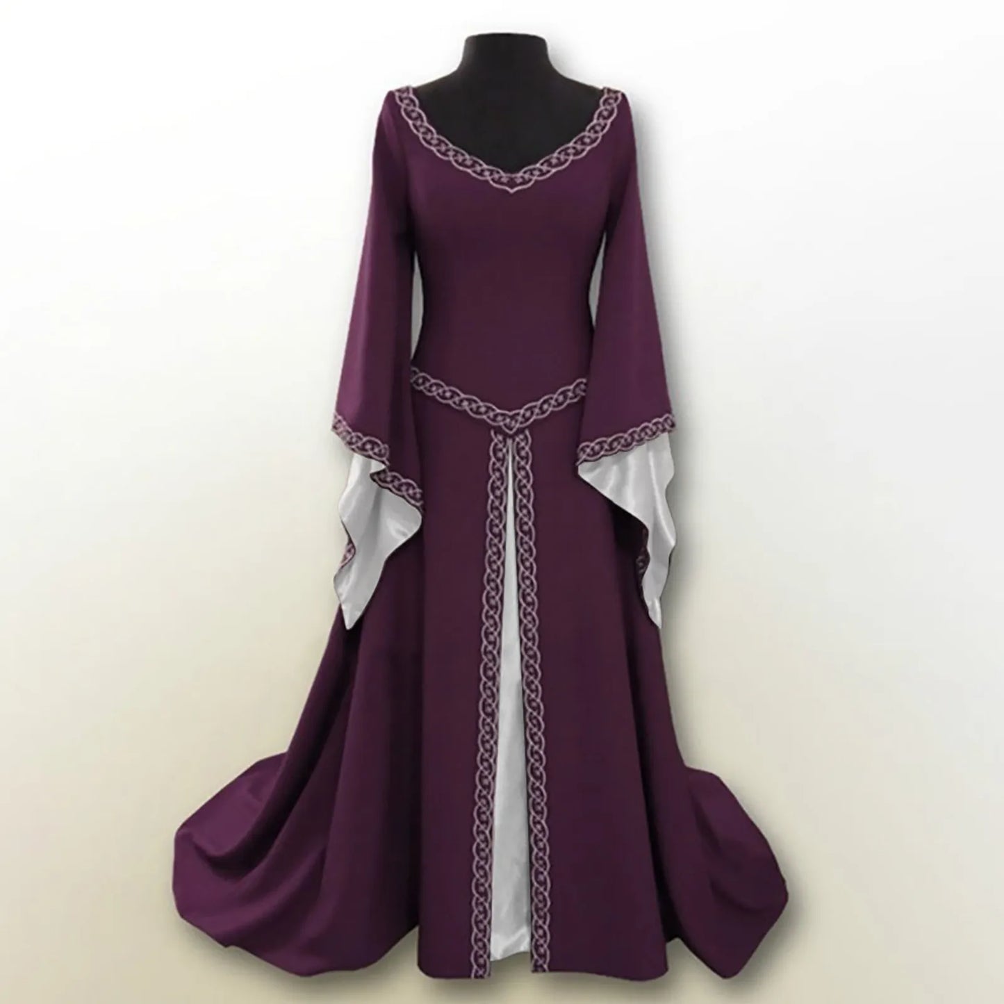 Women’s Long Sleeve Medieval Style Dress – Elegant Fantasy Inspired Long Dress Free Shipping