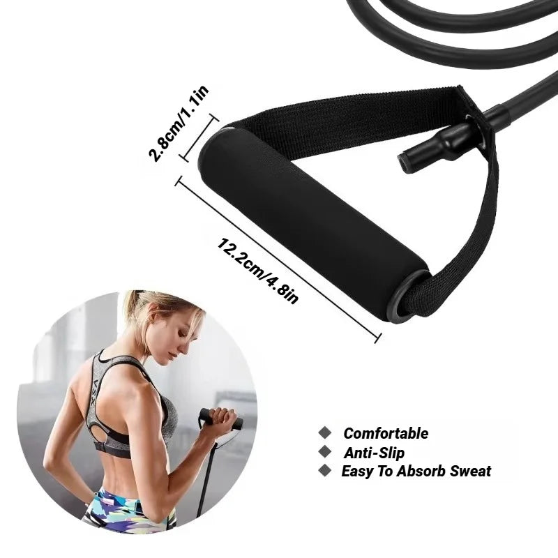 Professional Resistance Bands with Handles – Advanced Full Body Home Gym Strength Training System | Heavy Duty Fitness Pull Rope Set for Men & Women