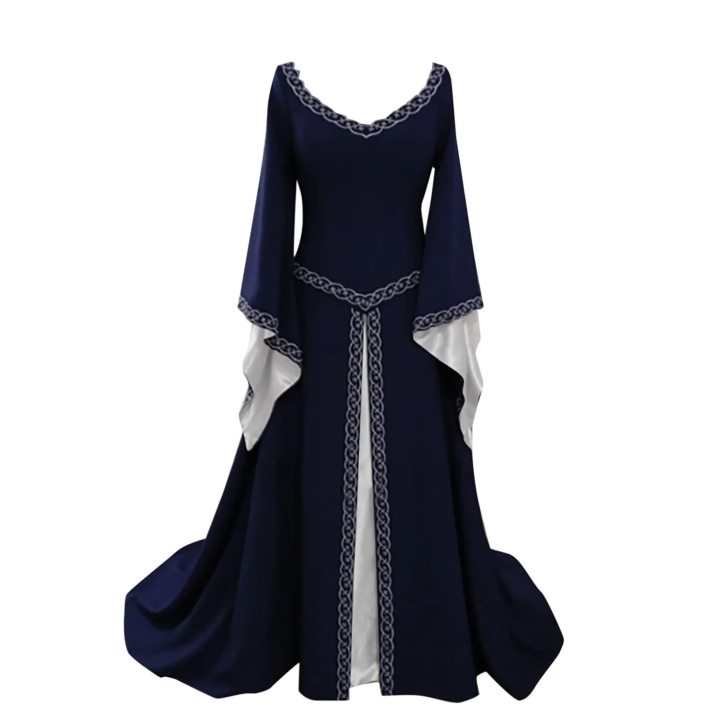 Women’s Long Sleeve Medieval Style Dress – Elegant Fantasy Inspired Long Dress Free Shipping
