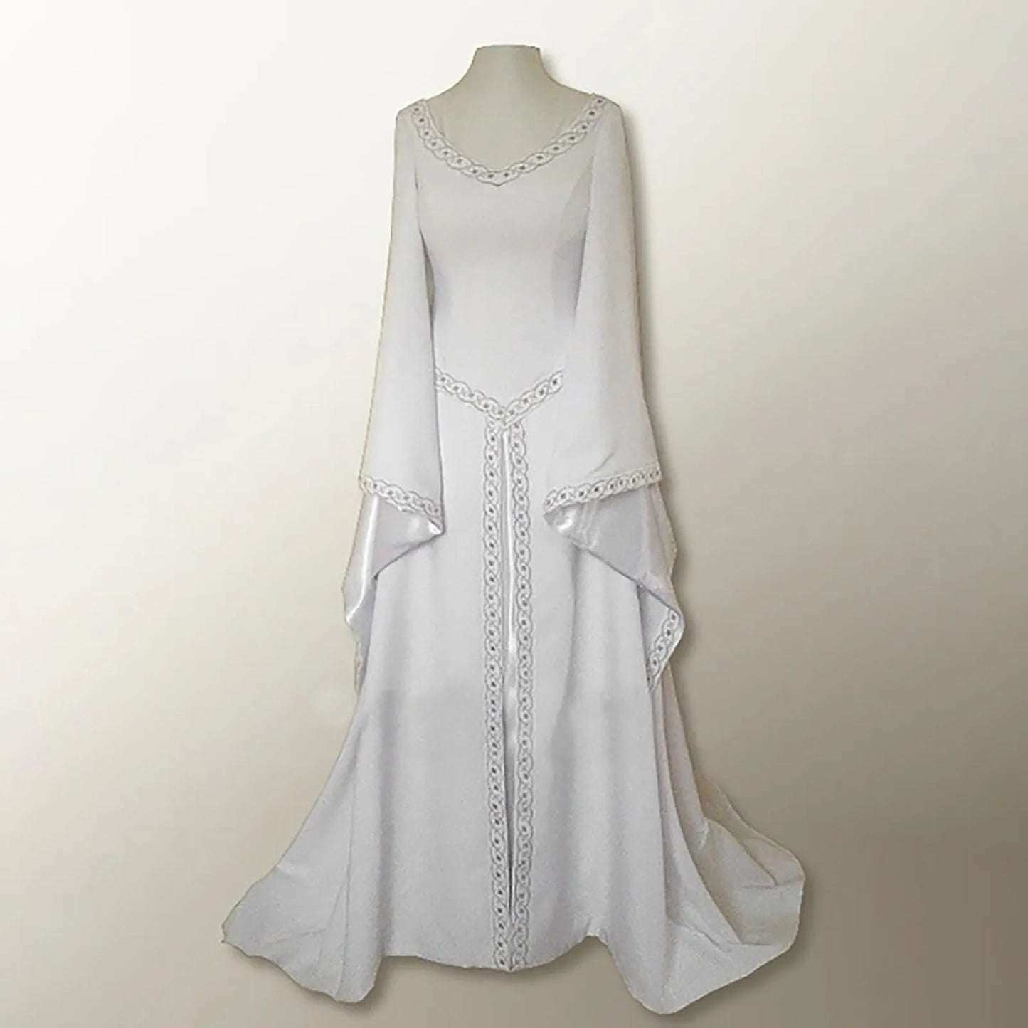 Women’s Long Sleeve Medieval Style Dress – Elegant Fantasy Inspired Long Dress Free Shipping