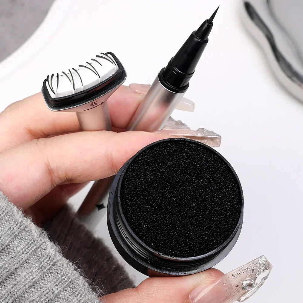 2 in 1 Lower Lash Stamp Eyeliner Pen – DIY Eyelash Extension Effect Makeup Tool Free Shipping