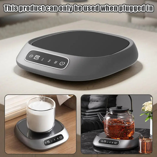 Automatic Electric Cup Warmer – Smart Thermostatic Heating Coaster for Coffee, Tea, Milk & Water