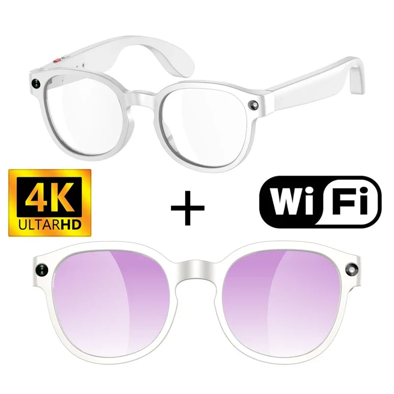 Next-Gen Smart Glasses – 4K Camera, Live Translation & Wireless Aud