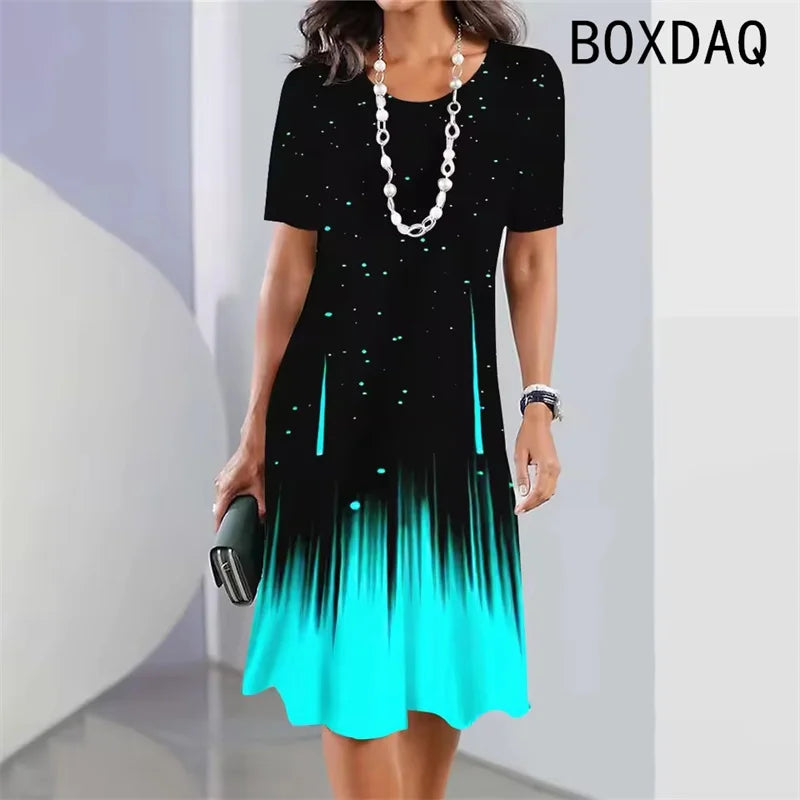 Gradient A-Line Dress – Summer Edition