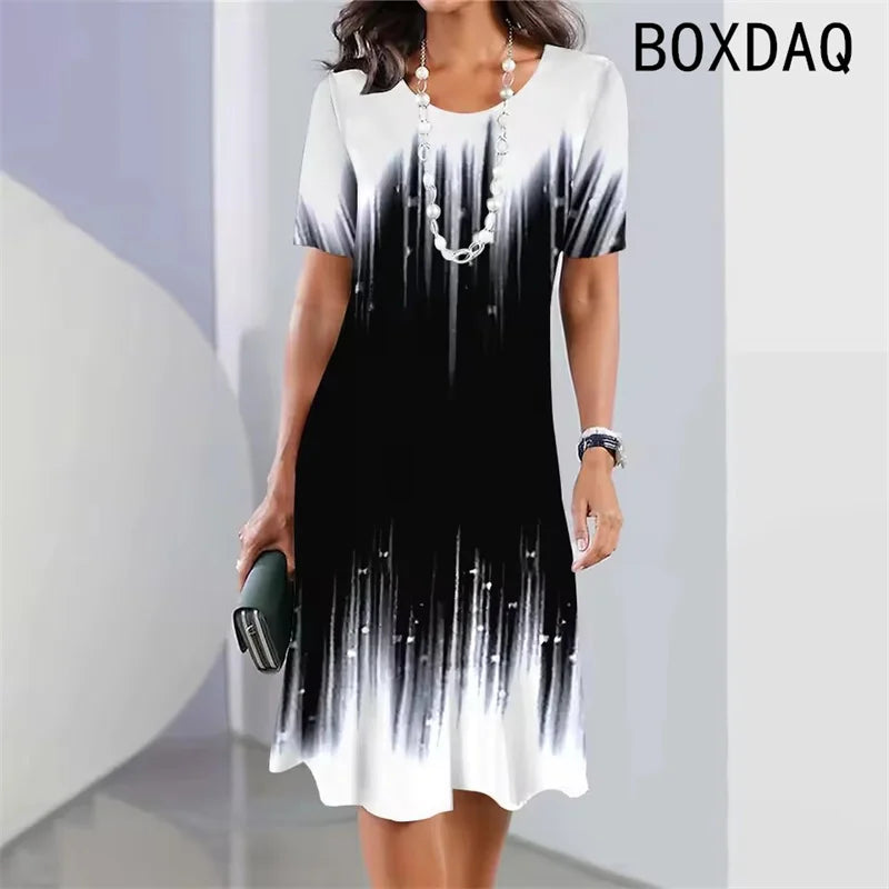 Gradient A-Line Dress – Summer Edition