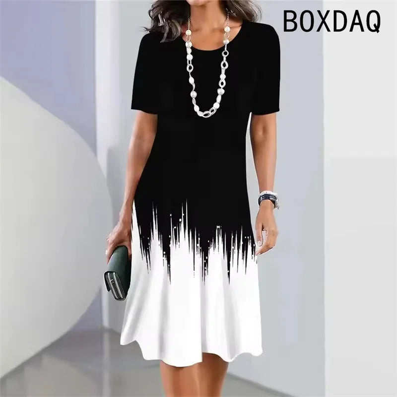 Gradient A-Line Dress – Summer Edition