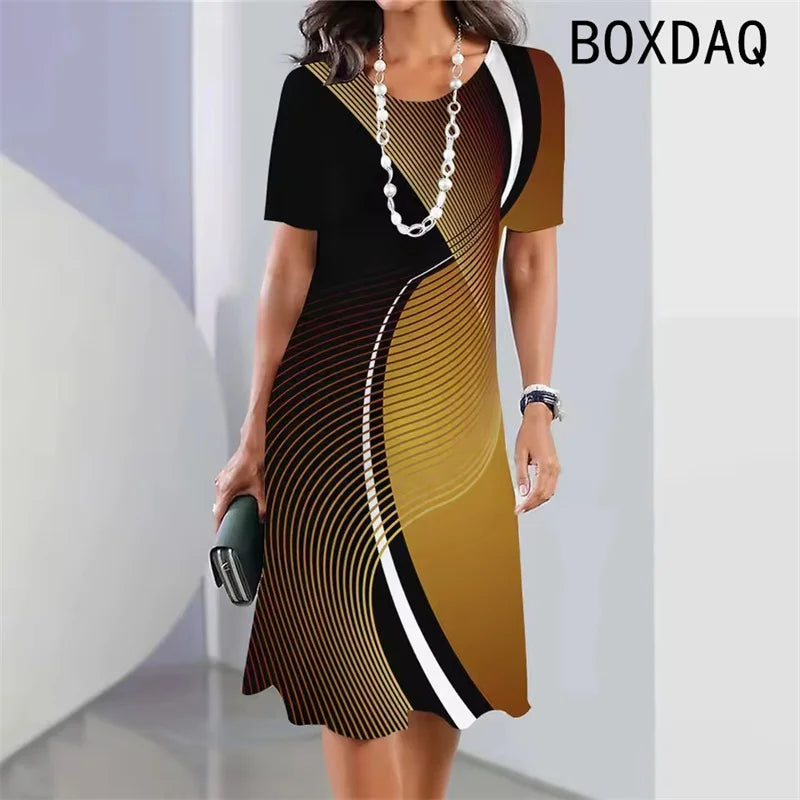 Gradient A-Line Dress – Summer Edition