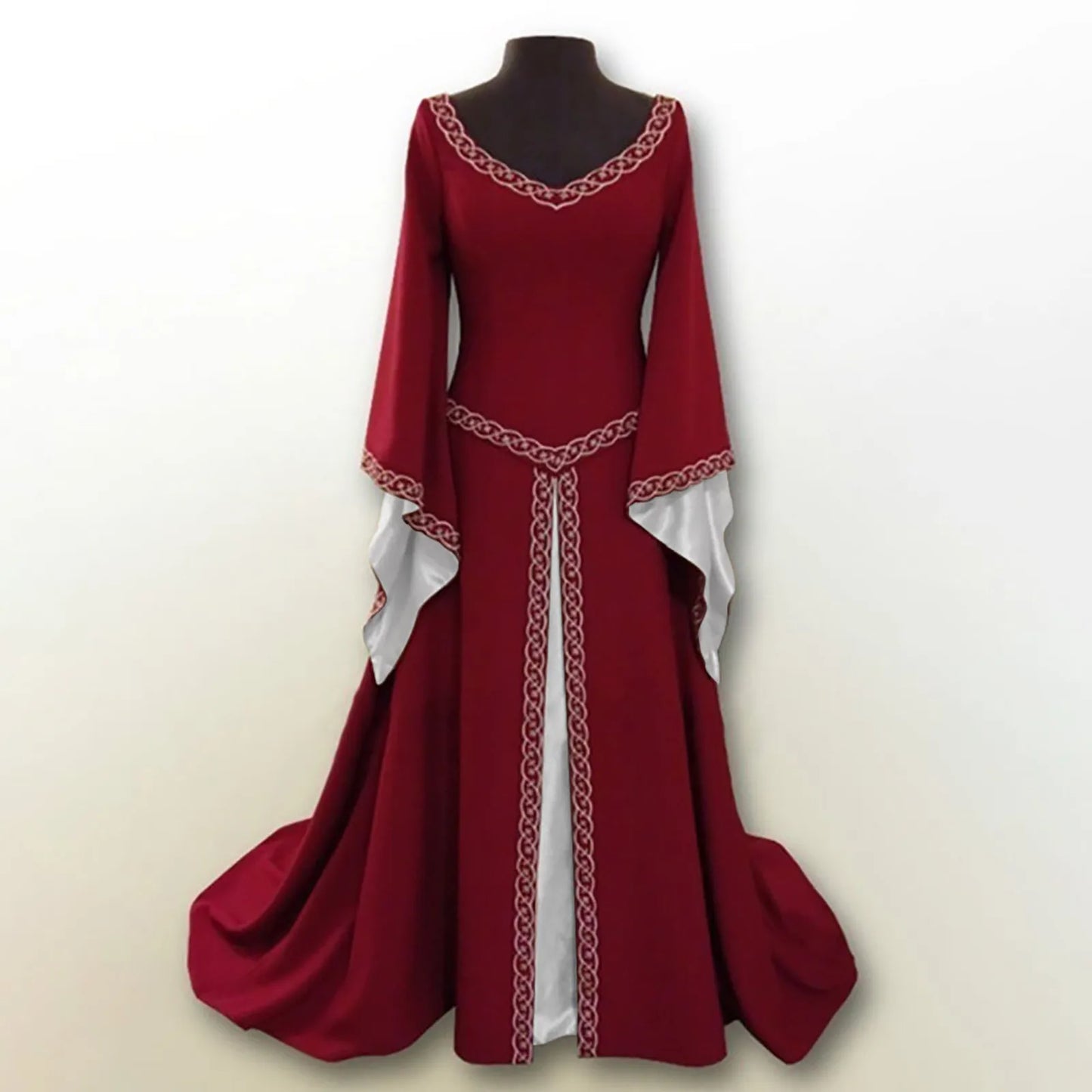 Women’s Long Sleeve Medieval Style Dress – Elegant Fantasy Inspired Long Dress Free Shipping