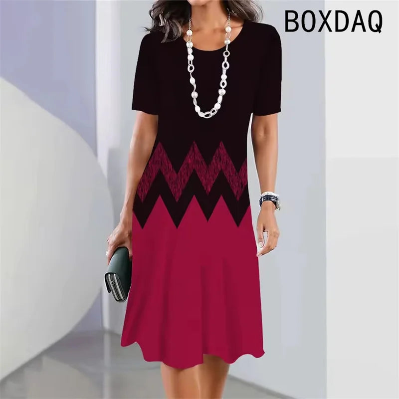 Gradient A-Line Dress – Summer Edition