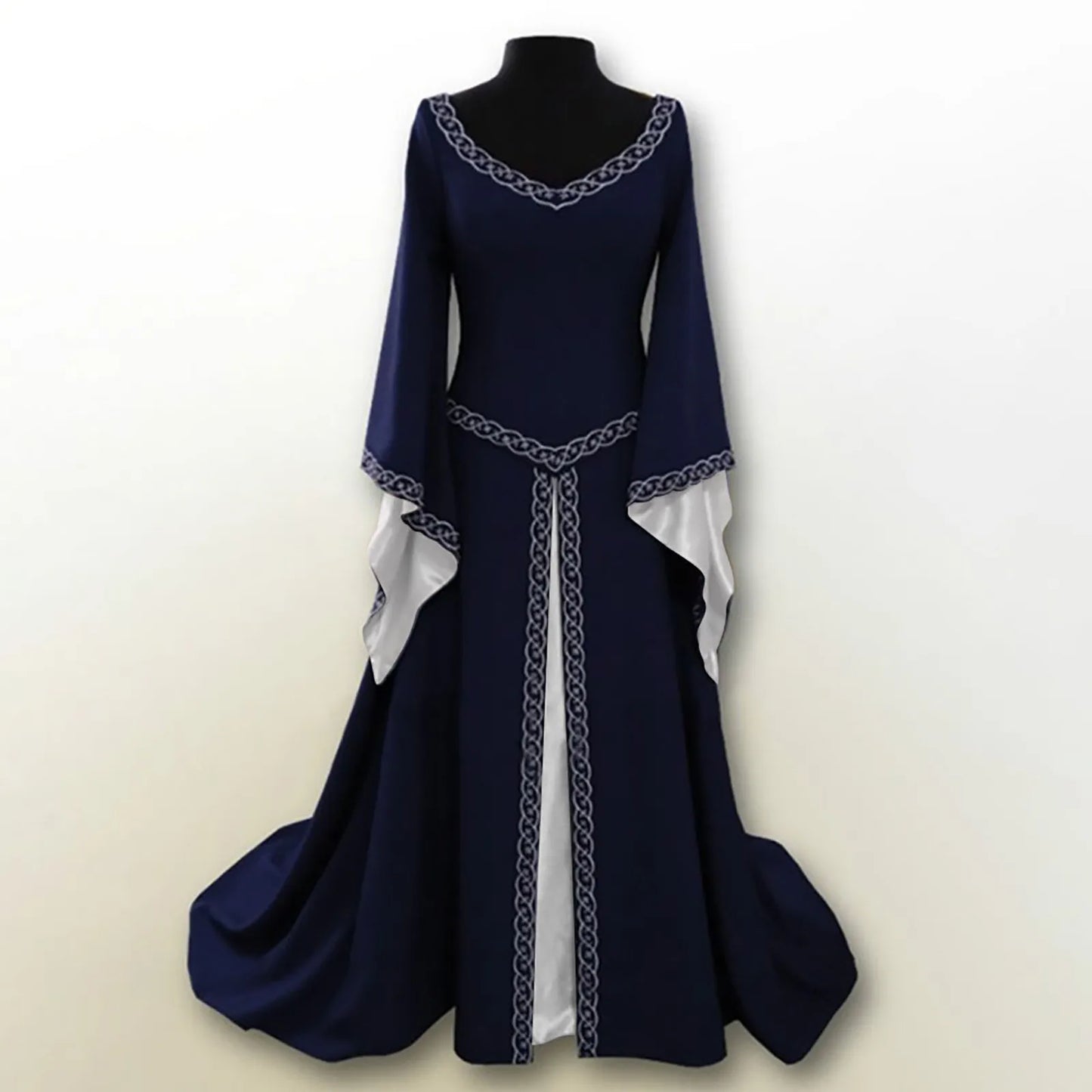 Women’s Long Sleeve Medieval Style Dress – Elegant Fantasy Inspired Long Dress Free Shipping