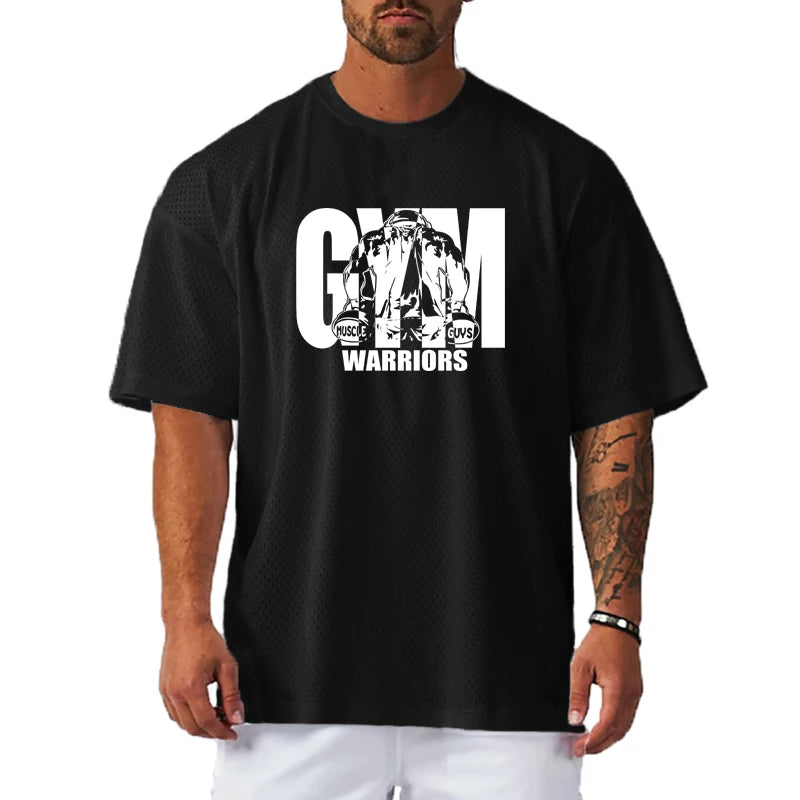 Men’s Premium Oversized Gym T-Shirt – Quick Dry Breathable Performance Fit