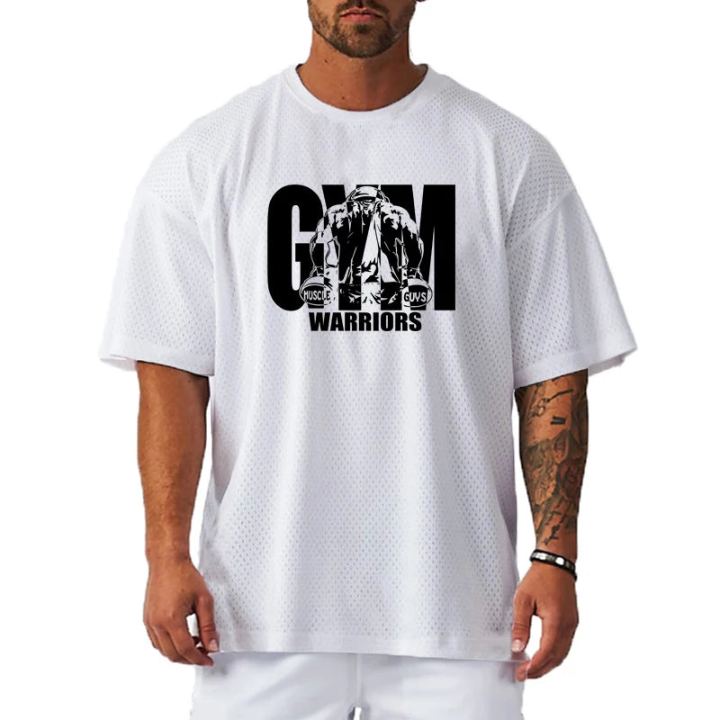 Men’s Premium Oversized Gym T-Shirt – Quick Dry Breathable Performance Fit