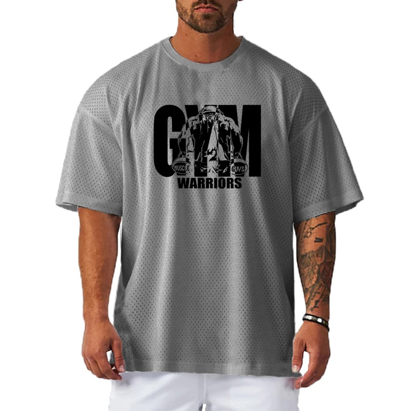 Men’s Premium Oversized Gym T-Shirt – Quick Dry Breathable Performance Fit