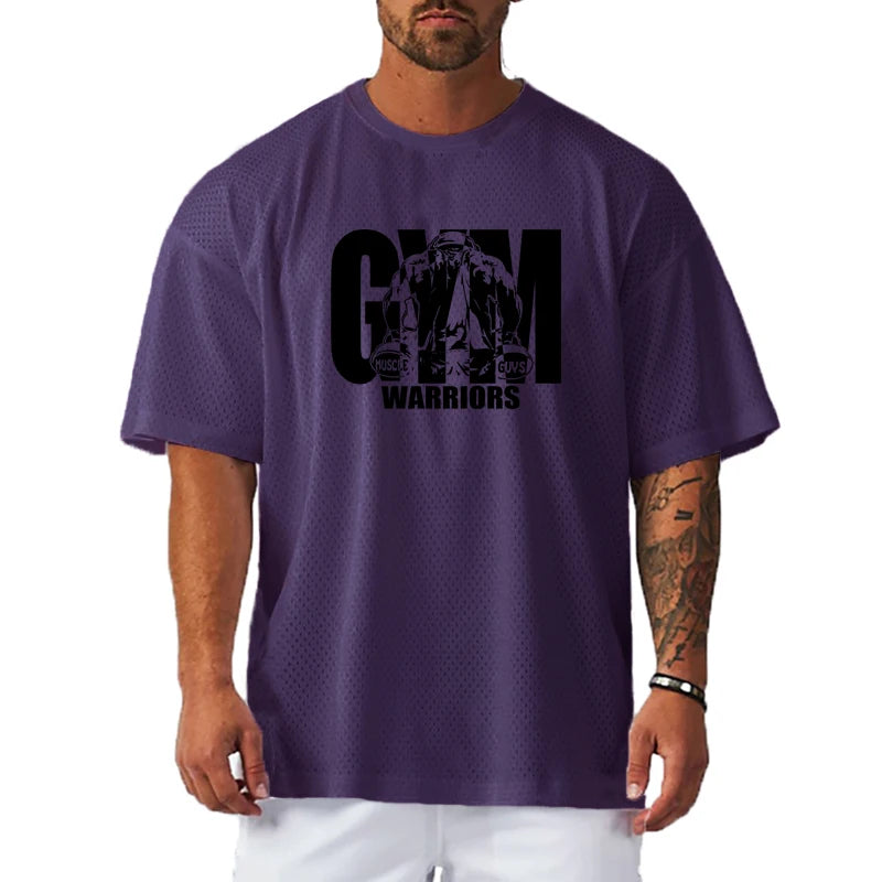 Men’s Premium Oversized Gym T-Shirt – Quick Dry Breathable Performance Fit