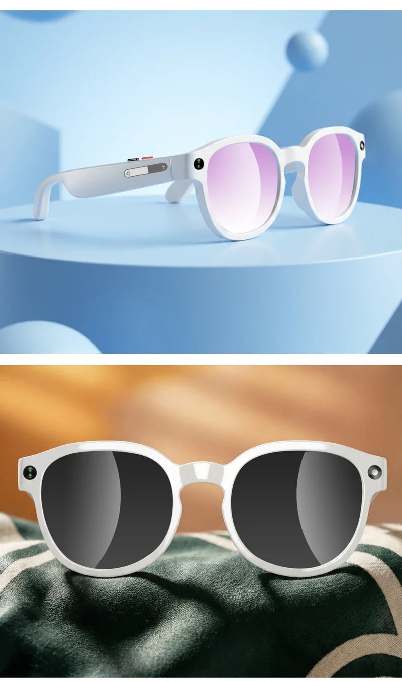 Next-Gen Smart Glasses – 4K Camera, Live Translation & Wireless Aud