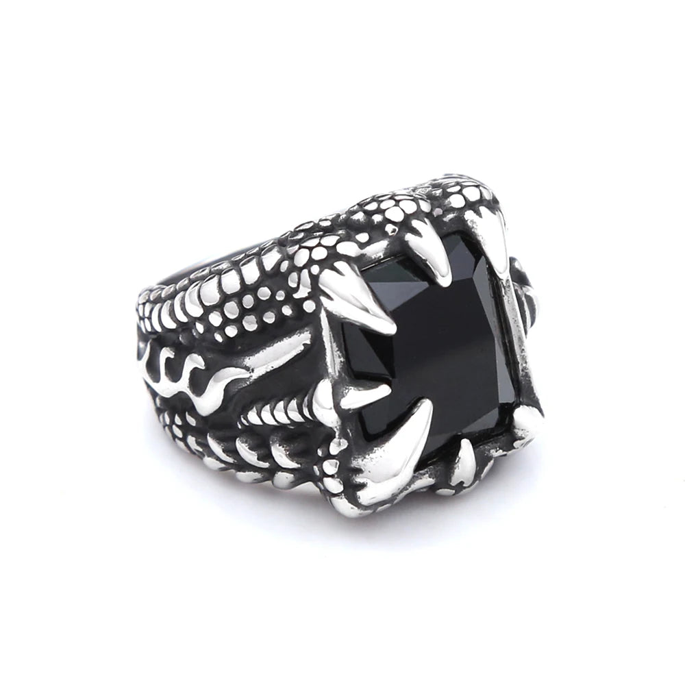 Men’s Dragon Claw Ring – 316L Stainless Steel Animal Design Fashion Jewelry Free Shipping