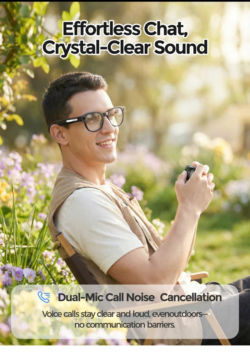 Next-Gen Smart Glasses – 4K Camera, Live Translation & Wireless Aud