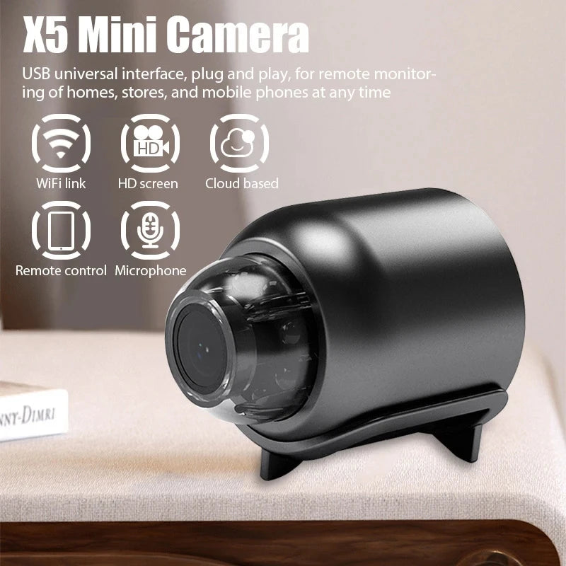 Mini WiFi Security Camera – Smart Wireless Night Vision Home